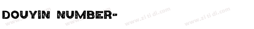 Douyin Number字体转换